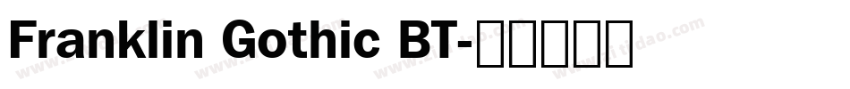 Franklin Gothic BT字体转换